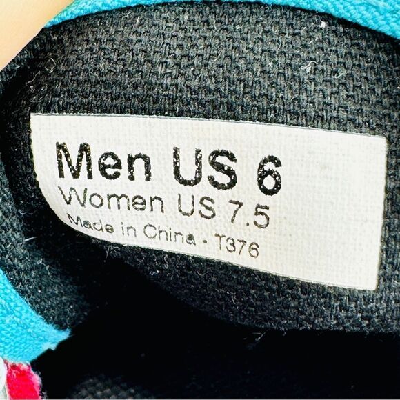 Vans Authentic Canvas Low Top Sneakers Shoes Bright Teal Turquoise Blue 7.5 - Picture 9 of 10